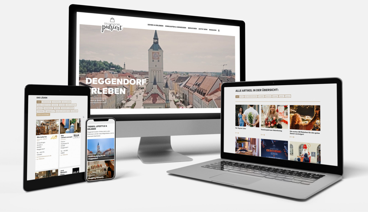 Deggendorf pulsiert | Website Stadtmarketing Deggendorf